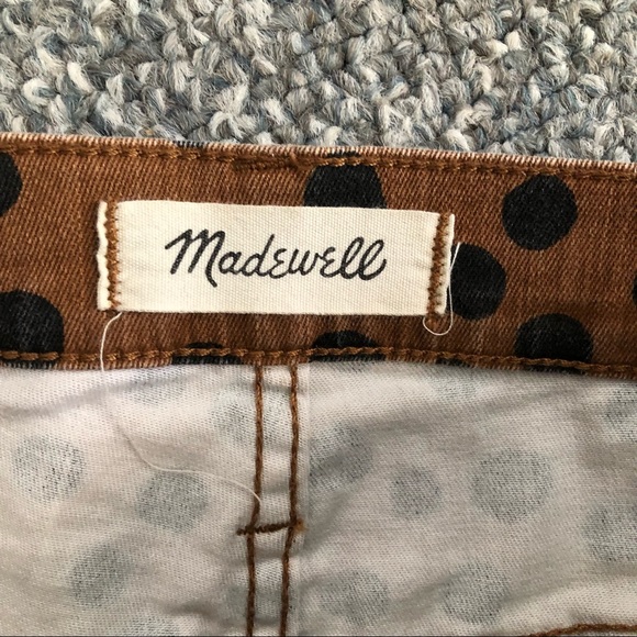 Madewell 10” High Rise Skinny Leopard Dot jeans 26 polka dot - Picture 4 of 6
